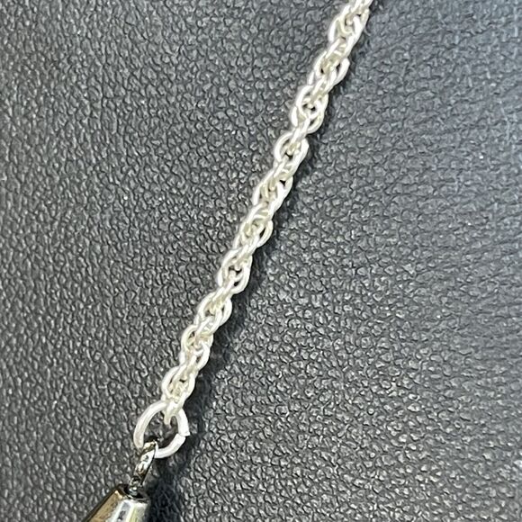 Premier Designs Silver Tone Gray Hematite Bead Y Drop Style Fashion Necklace - Picture 3 of 4